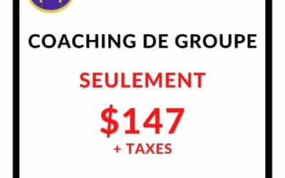 Coaching de Groupe – 5 semaines
