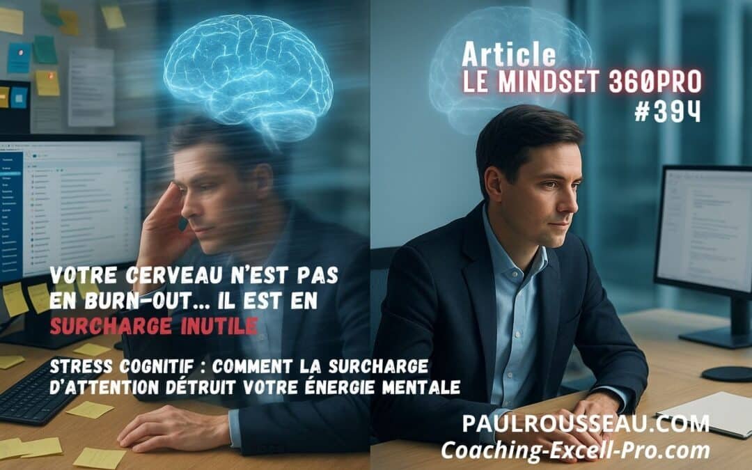 Votre Cerveau n’est pas en Burn-out : il est en Surcharge Inutile… Parfois même Absurde => Stress cognitif : comment la surcharge d’attention détruit votre énergie mentale