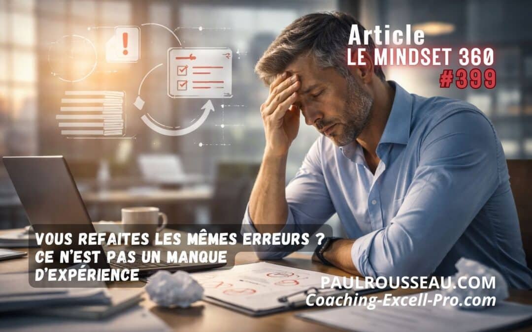 Vous Refaites les mêmes Erreurs ? Ce n’est pas un Manque d’Expérience => La compétence invisible qui empêche les professionnels de répéter les mêmes erreurs