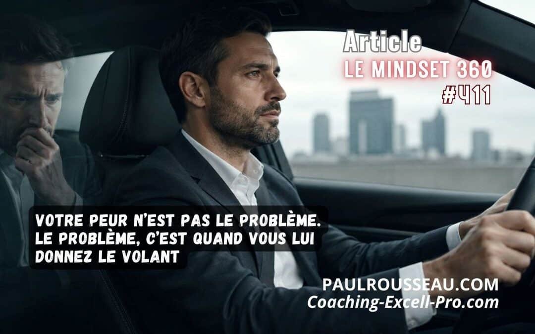 Votre peur n’est pas le problème. Le problème, c’est quand vous lui donnez le volant. => Sous pression, avoir peur n’est pas perdre la maîtrise. Lui obéir, oui.