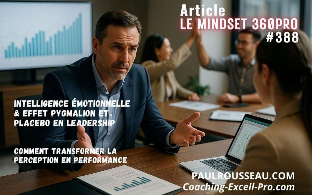 Intelligence émotionnelle, Effet Pygmalion & Placebo en Leadership => Comment les croyances deviennent des leviers stratégiques de performance.